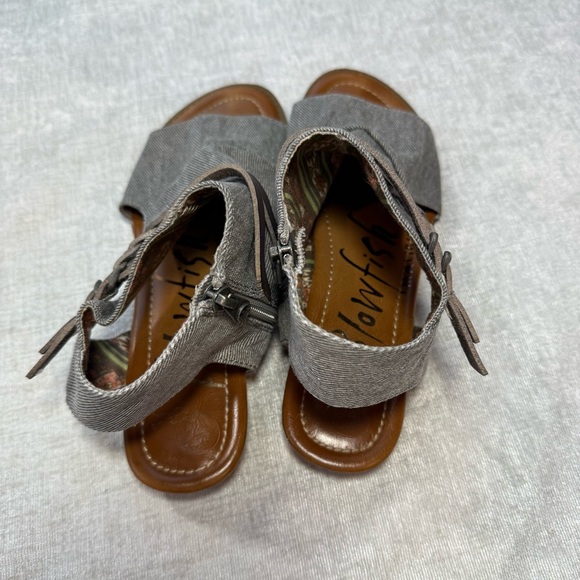 Blowfish Charcoal and Chocolate Strappy Sandals - Picture 6 of 10